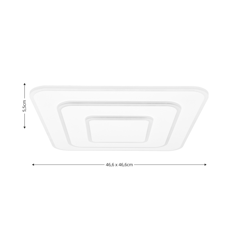 Brilagi - LED dimmbares Deckenleuchte MODERN LED/72W/230V 2700-6500K 46,6x46,6 cm + Fernbedienung