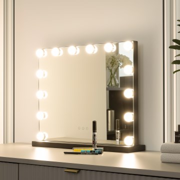 Brilagi - LED dimmbares Make-up-Spiegel HOLLYWOOD LED/15W/230V 3000/4000/6500K