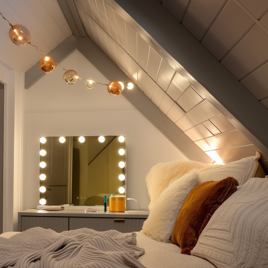 Brilagi - LED dimmbares Make-up-Spiegel HOLLYWOOD LED/15W/230V 3000/4000/6500K