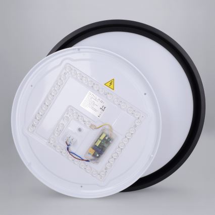 Brilagi - LED-dimmbare Deckenleuchte MATTEO LED/48W/230V 3000-6500K Ø 41 cm schwarz + Fernbedienung