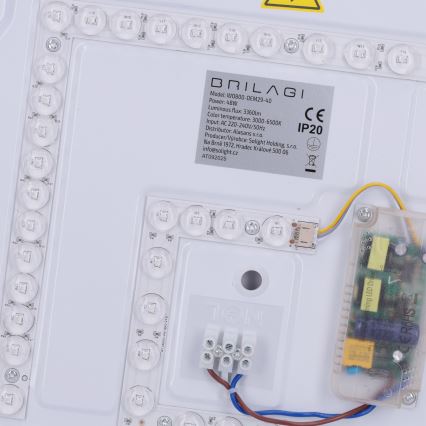 Brilagi - LED-dimmbare Deckenleuchte MATTEO LED/48W/230V 3000-6500K Ø 41 cm schwarz + Fernbedienung