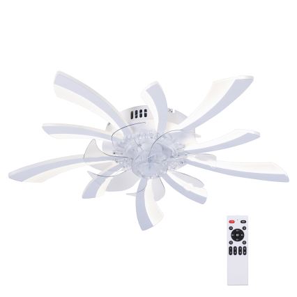 Brilagi - LED dimmbare Deckenleuchte mit Ventilator LED/50W/230V 3000-6500K Weiß + Fernbedienung