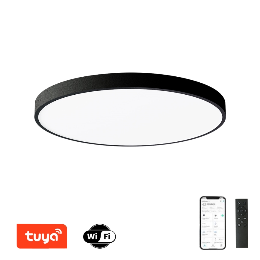 Brilagi - LED-dimmbare Deckenleuchte POOL SMART LED/128W/230V 3000-6000K Ø 100 cm Wi‑Fi Tuya schwarz + Fernbedienung