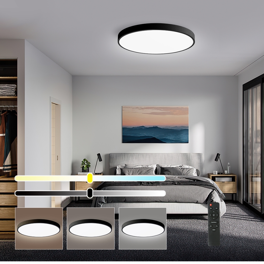 Brilagi - LED dimmbares Deckenleuchte POOL SMART LED/60W/230V 3000-6000K 50 cm + Fernbedienung