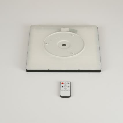 Brilagi - LED dimmbares Deckenleuchte ULTRA SLIM LED/18W/230V 2700-6500K 30x30 cm schwarz + Fernbedienung