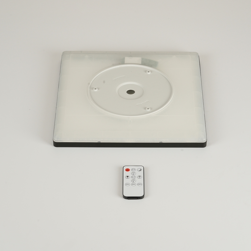 Brilagi - LED dimmbares Deckenleuchte ULTRA SLIM LED/18W/230V 2700-6500K 30x30 cm schwarz + Fernbedienung
