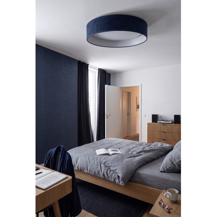 Brilagi - dimmbare Deckenleuchte VELVET SMARTIX LED/24W/230V 3000–6000K Ø 45 cm blau Wi-Fi Tuya Beacon + Fernbedienung