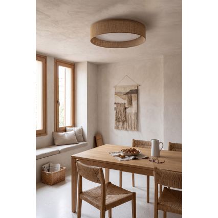 BRILAGI - LED dimmbare Deckenleuchte VELVET SMARTIX LED/36W/230V 3000-6000K Durchmesser 55 cm beige Wi-Fi Tuya Beacon + Fernbedienung