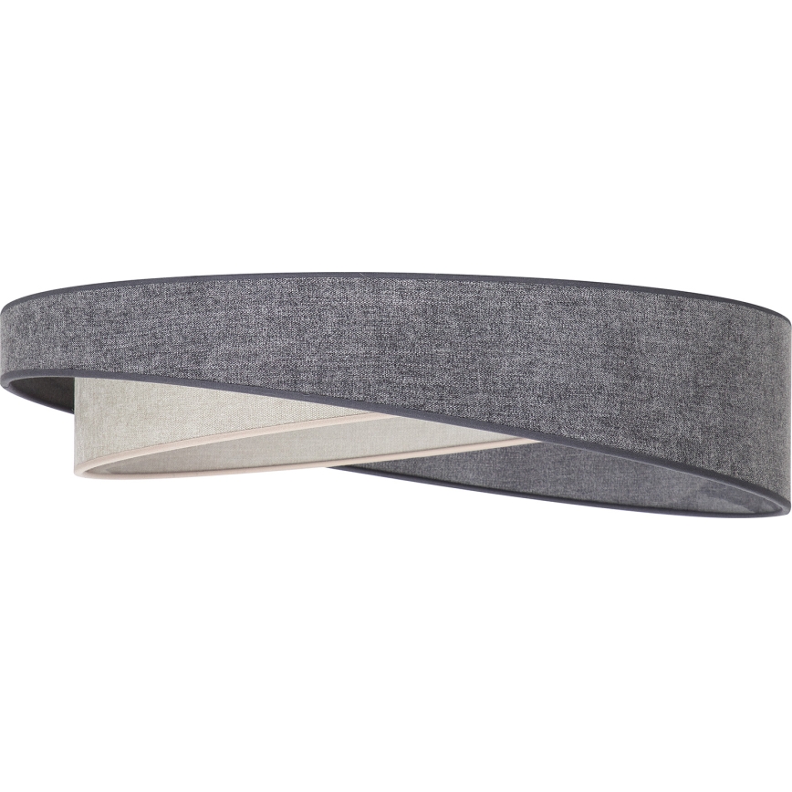 BRILAGI - Dimmbare LED-Deckenleuchte VELVET TWIST LED/36W/230V 3000-6000K Ø 65 cm Wi-Fi Tuya Beacon grau/creme + Fernbedienung