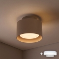 BRILAGI - LED-Einbauleuchte BACKLIT 1xGX53/15W/230V + LED/3W Ø 10 cm beige