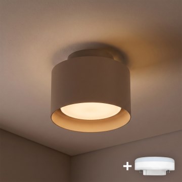 BRILAGI - LED-Einbauleuchte BACKLIT 1xGX53/15W/230V + LED/3W Ø 10 cm beige