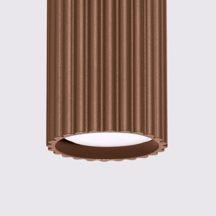 Brilagi - LED-Einbauleuchte CRESTO 1xGU10/10W/230V 10 cm braun