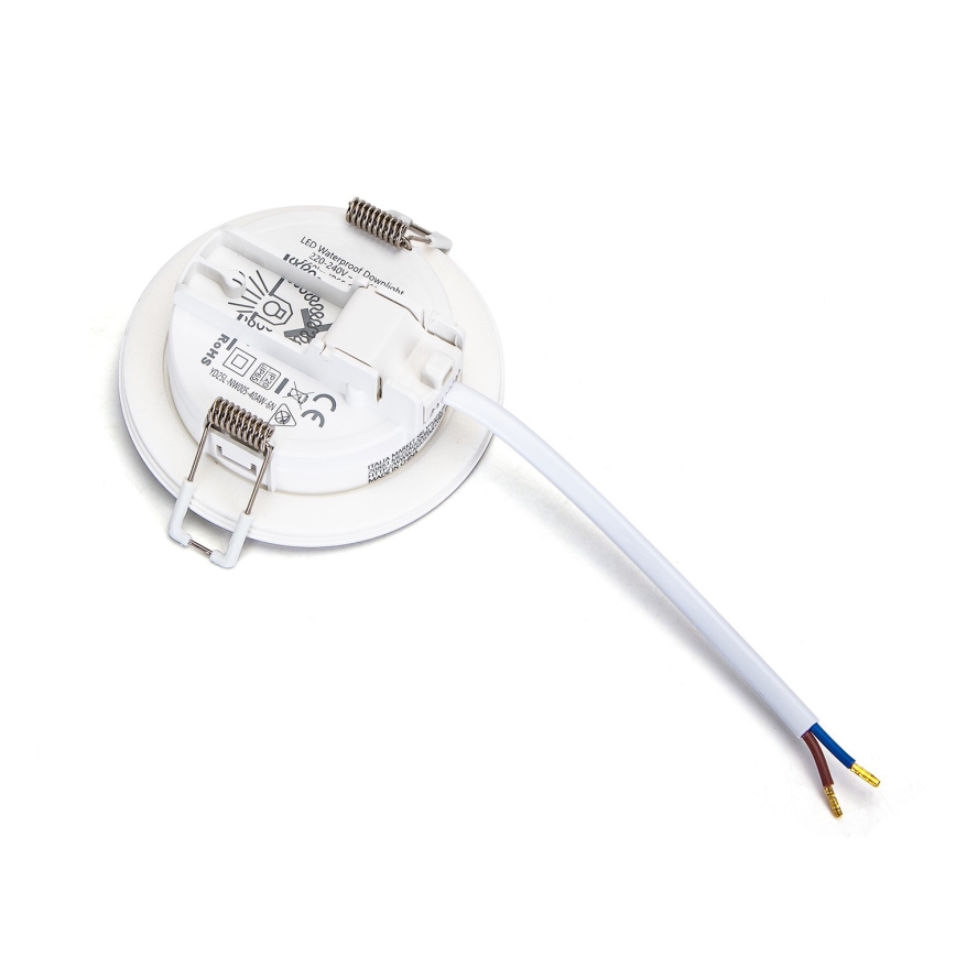 Brilagi - LED-Einbauleuchte für Badezimmer, 18 W, 230 V, 3000 K, weiß, IP65