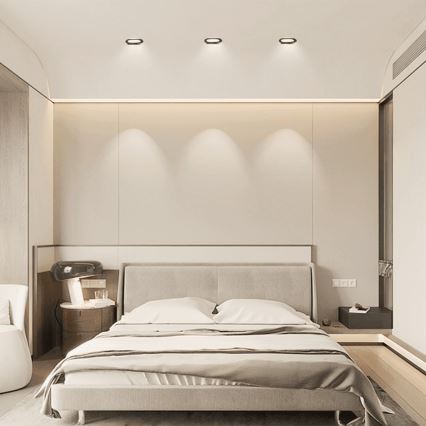 Brilagi - LED-Einbauleuchte für Badezimmer LED/18W/230V 3000K schwarz IP65