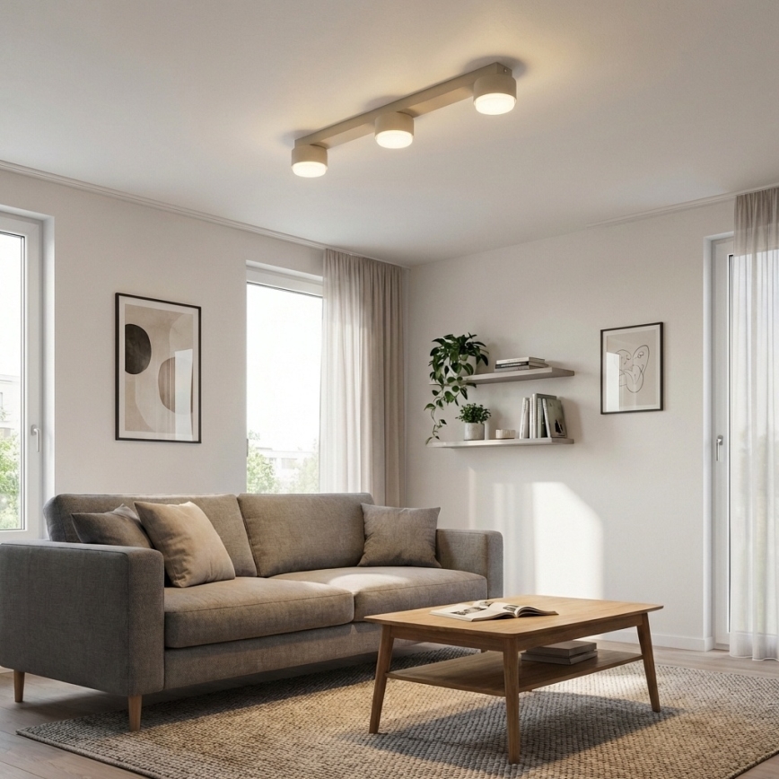Brilagi - LED-Einbauleuchte MONO 3xGX53/13W/230V beige