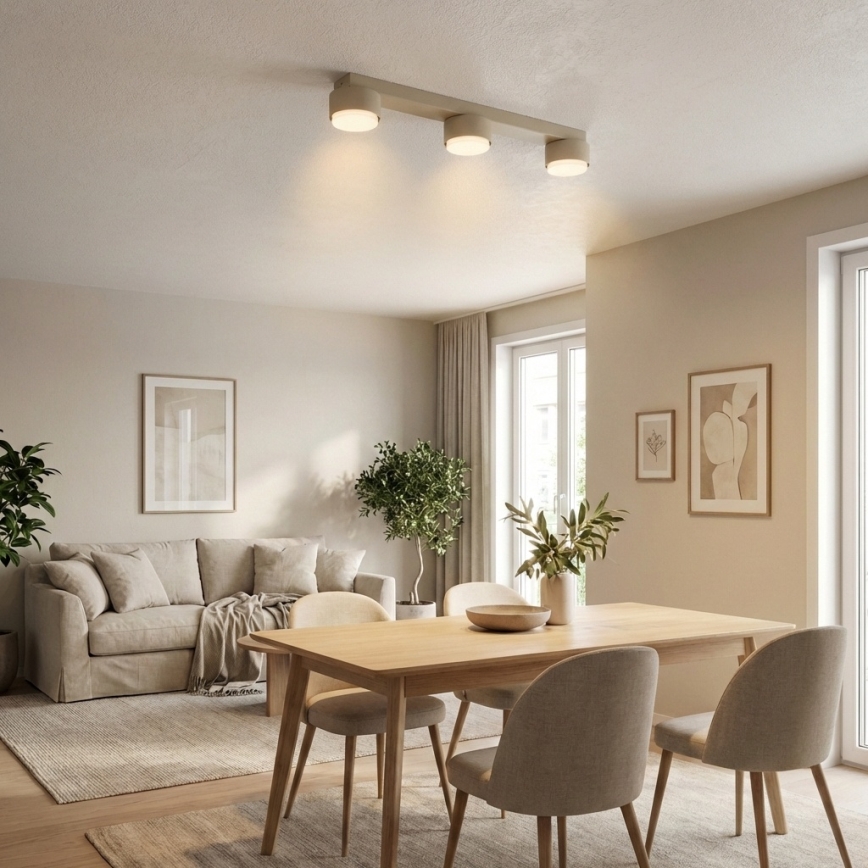 Brilagi - LED-Einbauleuchte MONO 3xGX53/30W/230V beige