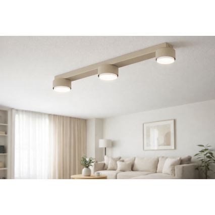 Brilagi - LED-Einbauleuchte MONO 3xGX53/30W/230V beige