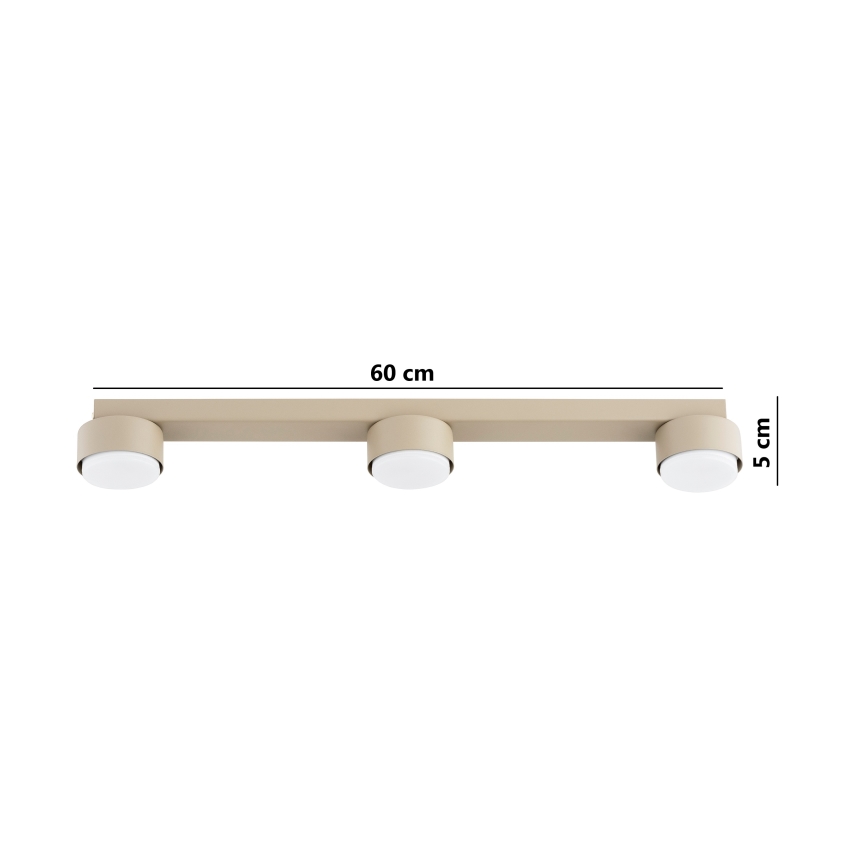 Brilagi - LED-Einbauleuchte MONO 3xGX53/30W/230V beige