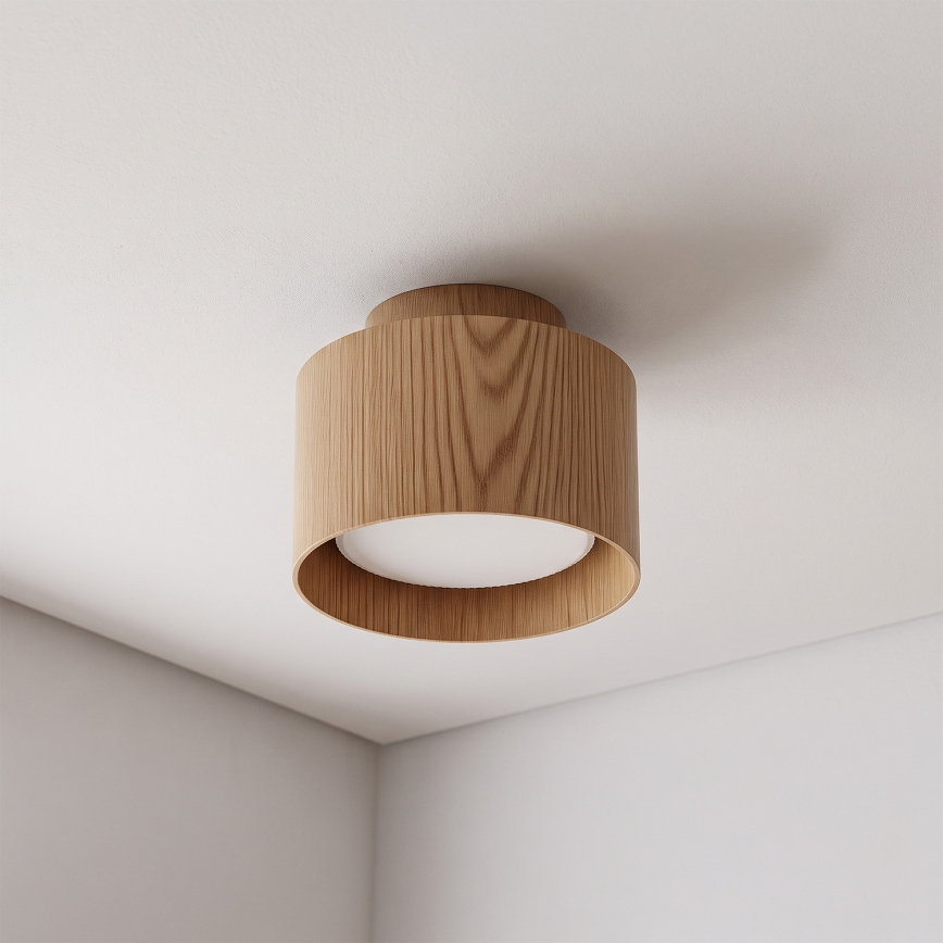 BRILAGI - LED-Einbauleuchte BACKLIT 1xGX53/15W/230V + LED/3W Ø 10 cm Eichendekor