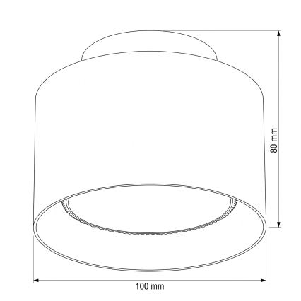 BRILAGI - LED-Einbauleuchte BACKLIT 1xGX53/15W/230V + LED/3W Ø 10 cm Eichendekor