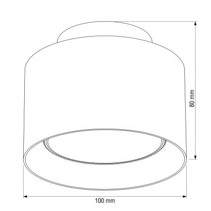 BRILAGI - LED-Einbaustrahler BACKLIT 1xGX53/15W/230V + LED/3W Ø 10 cm goldfarben