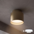 BRILAGI - LED-Einbaustrahler BACKLIT 1xGX53/15W/230V + LED/3W Ø 8 cm goldfarben