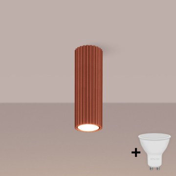 Brilagi - LED-Einbaustrahler CRESTO 1xGU10/10W/230V 20 cm rot