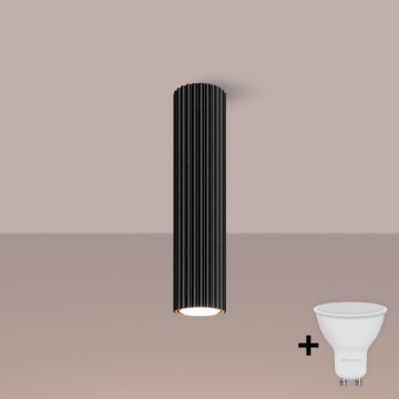 Brilagi - LED-Einbaustrahler CRESTO 1xGU10/10W/230V 30 cm schwarz