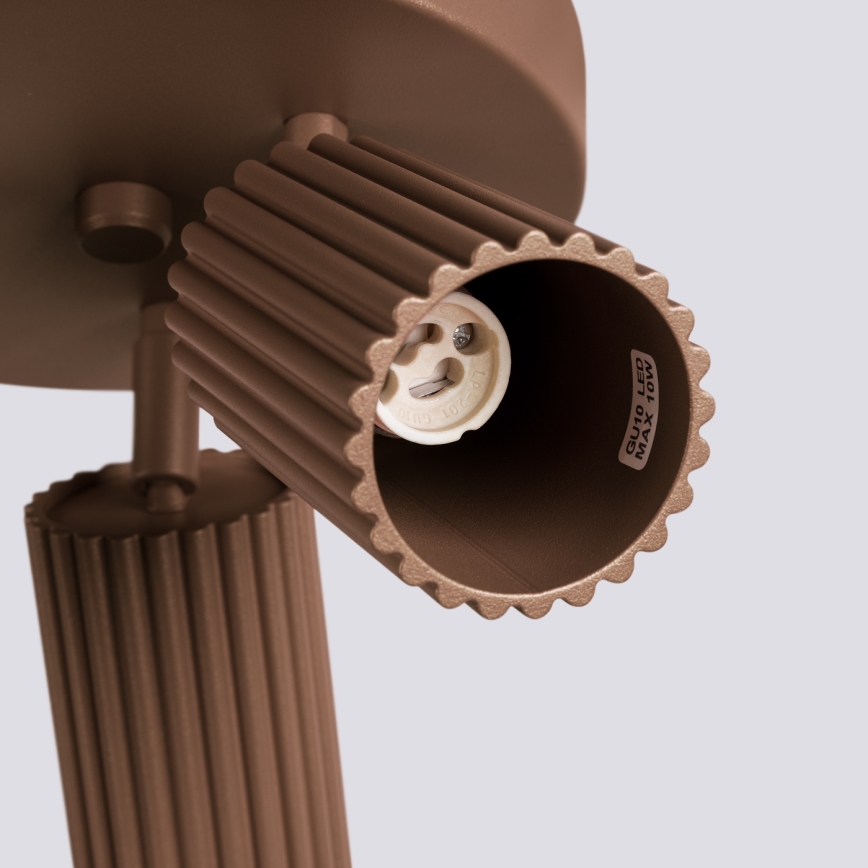 Brilagi - LED-Einbaustrahler CRESTO 3xGU10/10W/230V braun