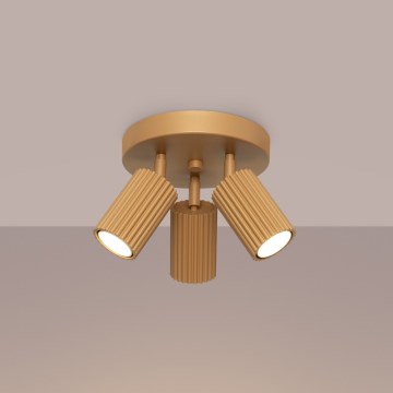 Brilagi - LED-Einbaustrahler CRESTO 3xGU10/10W/230V goldfarben