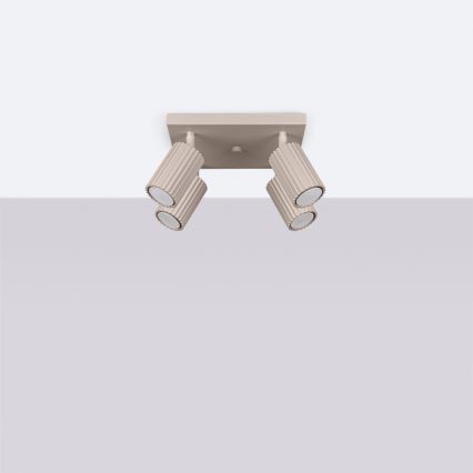 Brilagi - LED Einbaustrahler CRESTO 4xGU10/10W/230V taupe