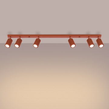 Brilagi - LED-Einbaustrahler CRESTO 6xGU10/10W/230V rot