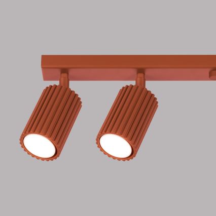 Brilagi - LED-Einbaustrahler CRESTO 6xGU10/10W/230V rot