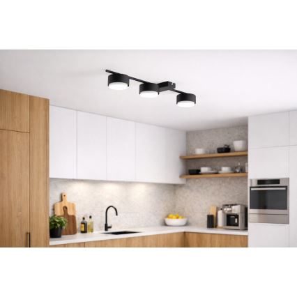 Brilagi - LED-Einbaustrahler MONO 3xGX53/12W/230V schwarz