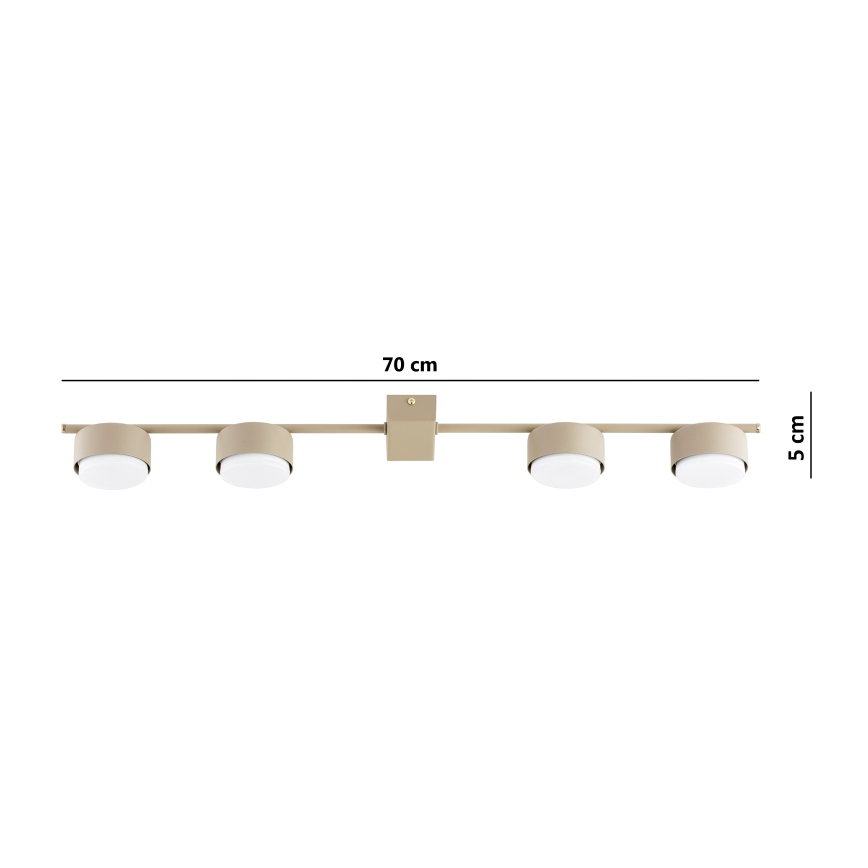 BRILAGI - LED-Einbaustrahler MONO 4xGX53/30W/230V beige