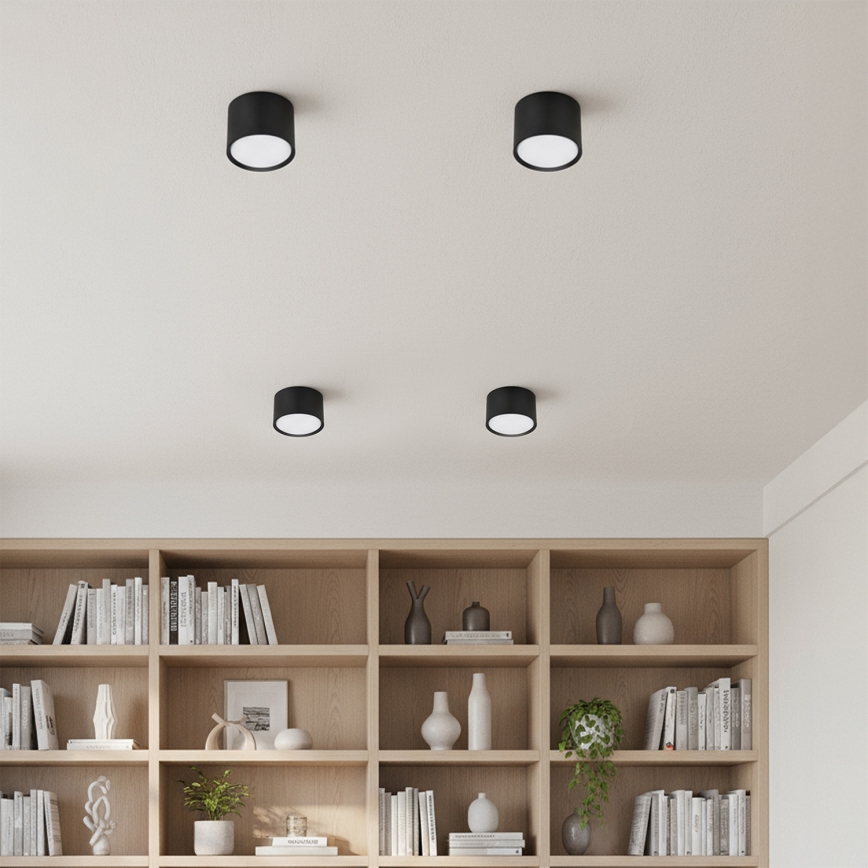 BRILAGI - LED Einbaustrahler SMOOTH 1xGX53/15W/230V 60x82 mm schwarz