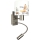 Brilagi - LED flexible Kinder-Wandleuchte BOBO 1xE27/25W/230V + LED/3W mattchrom/weiß/Tiermotive