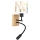 Brilagi - LED flexible Kinder-Wandleuchte BOBO WOOD 1xE27/25W/230V + LED/3W Eiche/Schwarz/Weiß/Tiermotive