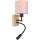 Brilagi - LED flexible Wandleuchte BOBO WOOD 1xE27/25W/230V + LED/3W Eiche/schwarz/rosa