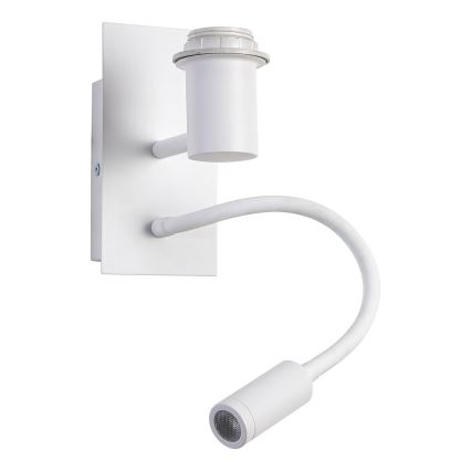 Brilagi - Flexible LED-Wandleuchte NUBILA 1xE27/25W/230V + LED/3W weiß/gelb