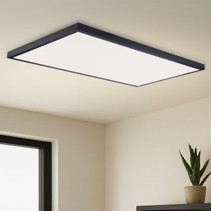 Brilagi - LED-Deckenleuchte für Badezimmer FRAME LED/96W/230V 120x60 cm 3000/4000/6000K IP44 schwarz