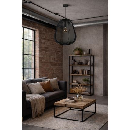 Brilagi - LED Hängeleuchte an Kabel ARVEN 1xE27/8W/230V Ø 37 cm schwarz