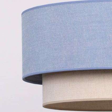 Brilagi - LED-Hängeleuchte an Kabel BOHO ECO 1xE27/10W/230V Ø 40 cm blau/creme