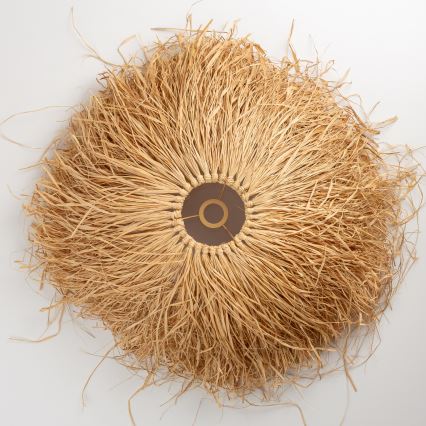 Brilagi - LED-Hängeleuchte an Kabel CERIA BOHO 1x E27/40W/230V Ø 60 cm Raffia