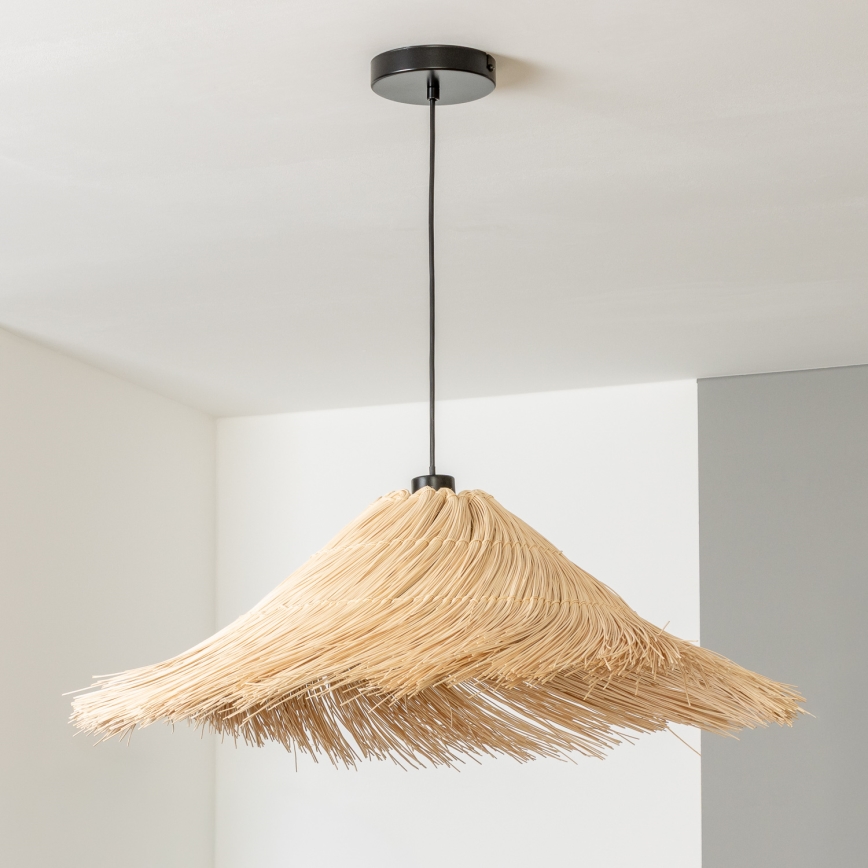 Brilagi - LED-Hängeleuchte an Kabel CERIA BOHO 1xE27/40W/230V Ø 100 cm Rattan