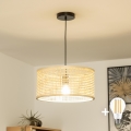 Brilagi - LED-Hängeleuchte an Kabel CERIA BOHO 1xE27/40W/230V Ø 40 cm Bambus
