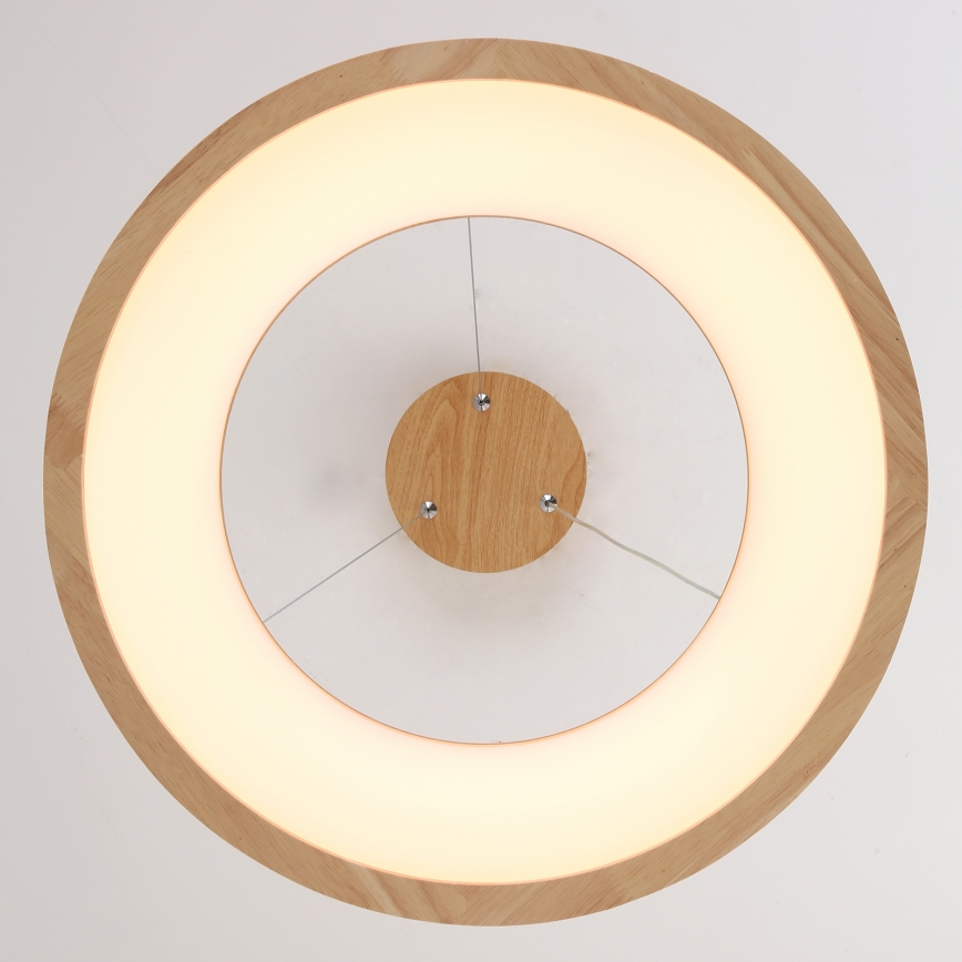 Brilagi - LED-Pendelleuchte an Kabel FALCON WOOD LED/30W/230V 3000/4000/6000K Ø 45 cm Holz