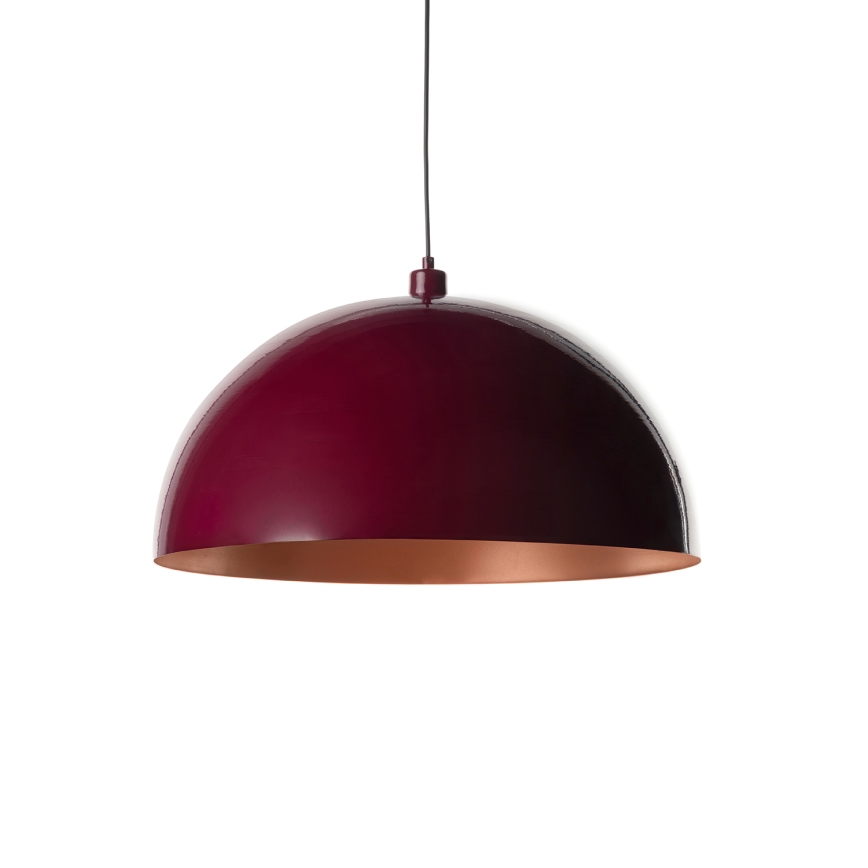 Brilagi - LED-Hängeleuchte an Kabel METALO 1xE27/40W/230V Ø 60 cm burgunderrot/kupferfarben