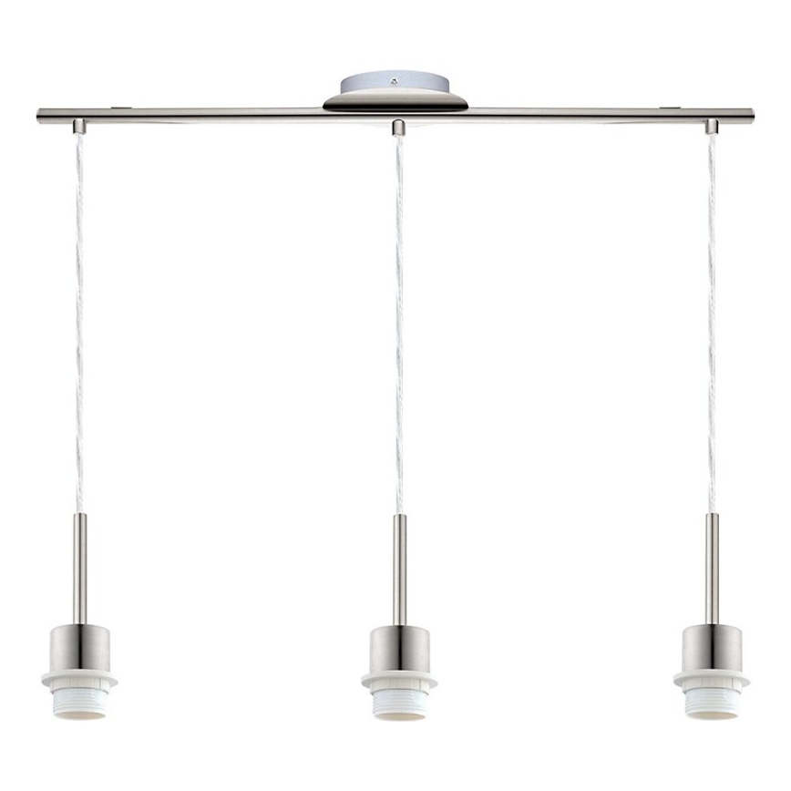 Brilagi - LED-Hängeleuchte an Kabel NUBILA 3xE27/60W/230V hellgrau