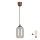 Brilagi - LED-Hängeleuchte an Kabel RETRO GLASS 1xE27/60W/230V Ø 14 cm braun/rauchgrau